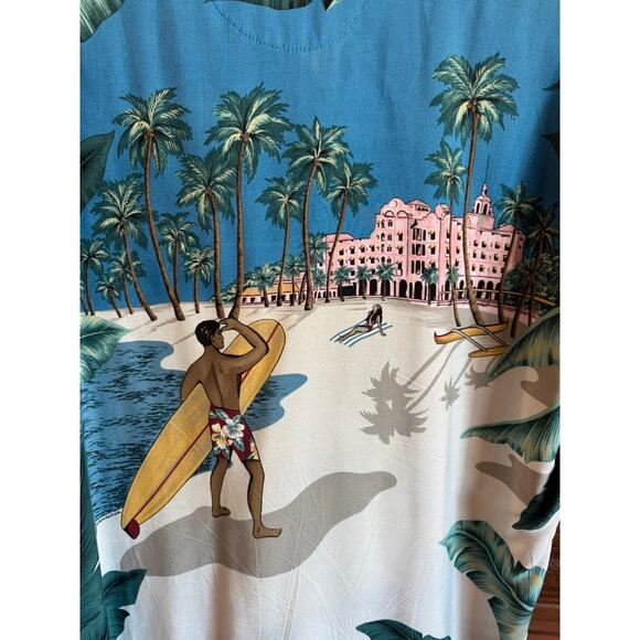 Vintage Tori Richard Waikiki Surfer Hawaiian Shirt L - Picture 4 of 6